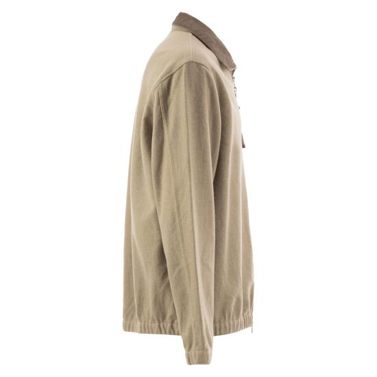 26FW 스톤 아일랜드 플라넬 오버셔츠 울 나일론 자켓 L2S151200033 BEIGE - STONE ISLAND
