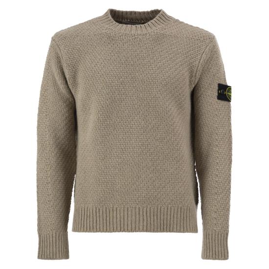 26FW 스톤 아일랜드 램스울 크루넥 니트 점퍼 램스울 크루넥 니트 점퍼 L2S155100055 BEIGE