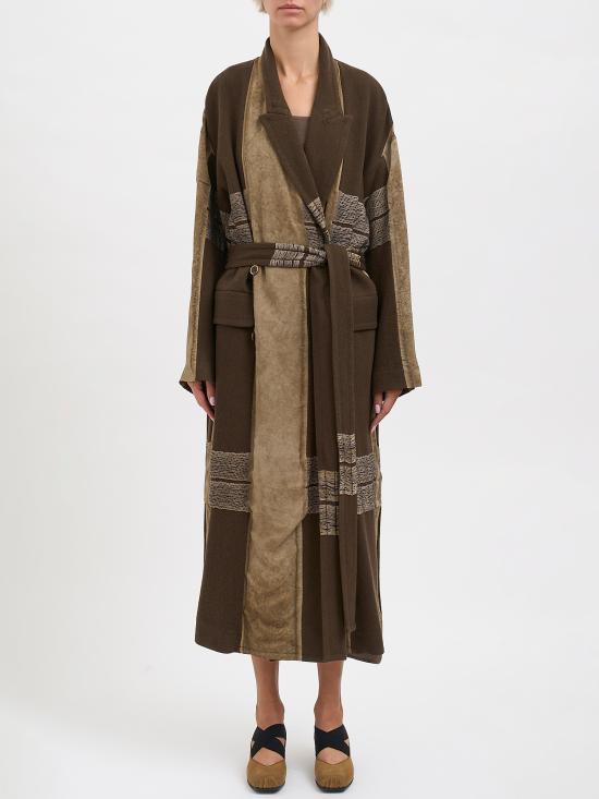 26FW 우마 왕 트렌치 코트 RUW8028UW026 Brown
