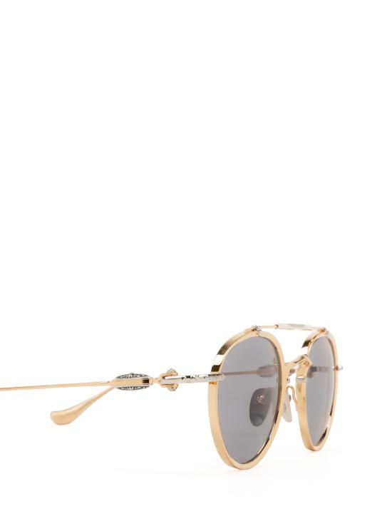 25FW 크롬하츠 선글라스 FLOCKIT BGP BS BRUSHED GOLD PLATED SILVER - CHROME HEARTS