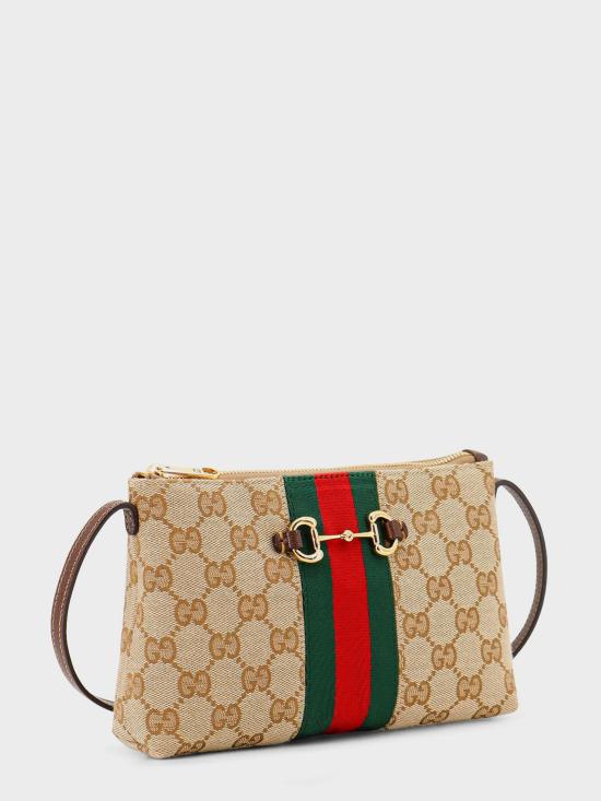 26FW 구찌 홀스빗 웹 GG 캔버스 스몰 숄더백 867130 BEIGE - GUCCI