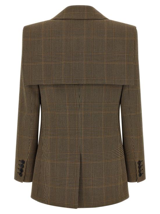 26FW 끌로에 수트 자켓 케이프 디테일 블레이저 브라운 - CHLOE
