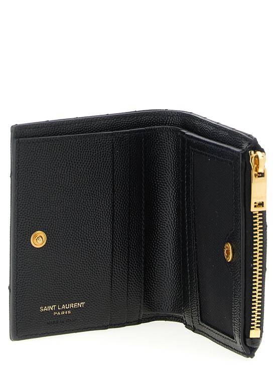 26FW 생로랑 지갑 카산드레  및 카드  블랙 - SAINT LAURENT
