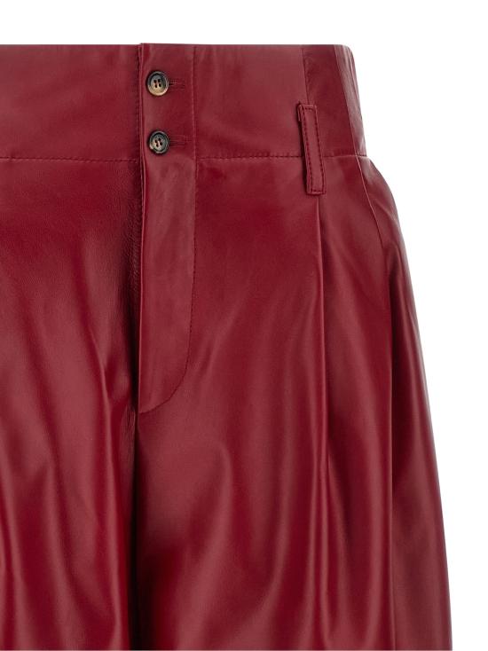 26FW 알베르타 페레티 스트레이트 팬츠 하이웨이스트 팬츠 (빨간색) - ALBERTA FERRETTI