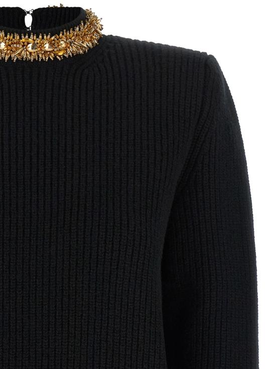 26FW 발망 니트웨어 로카유 스웨터 및 카디건 블랙 - BALMAIN
