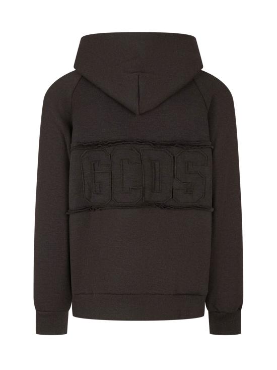 26FW 지씨디에스 후드 티셔츠 C2MWQF009K172 999I BLACK GREY - GCDS