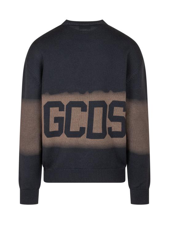 26FW 지씨디에스 스웨터 C2MWQF134K155 788M DARK BLUE BROWN - GCDS
