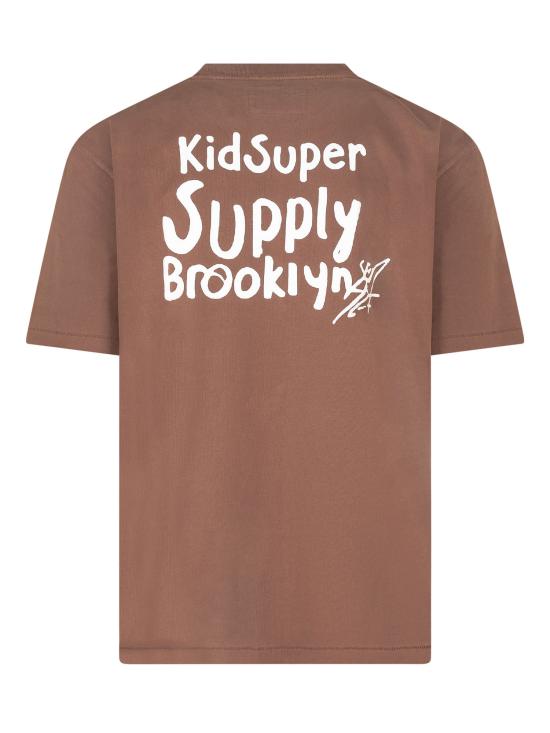 26FW 키드슈퍼 반팔 티셔츠 AW26TEE02 MOCHA - KIDSUPER