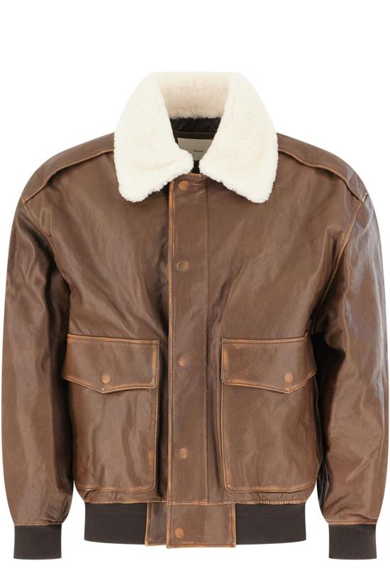 26FW 던스트 가죽 자켓 UDJU6C102W2 BROWN