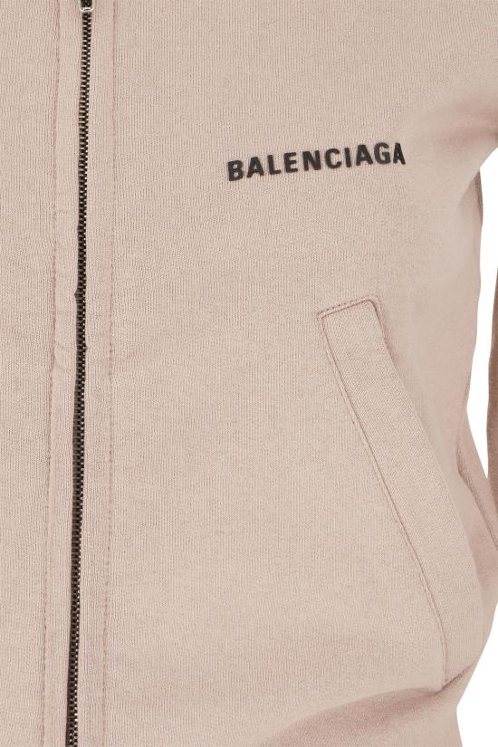 26FW 발렌시아가 피티드 집업 스웨트셔츠 자켓 A009S3TUVA4 7081 TAUPE - BALENCIAGA
