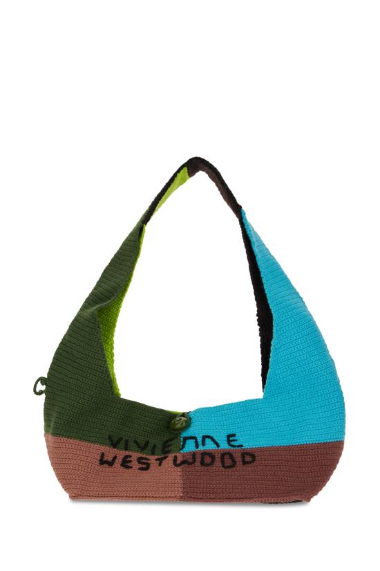 26FW 비비안웨스트우드 엘리 크로셰 패치워크 숄더백 46020019UK007P O105 MULTI PATCHWORK