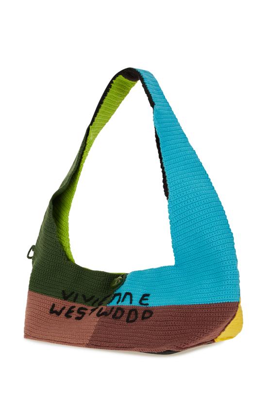 26FW 비비안웨스트우드 엘리 크로셰 패치워크 숄더백 46020019UK007P O105 MULTI PATCHWORK - VIVIENNE WESTWOOD