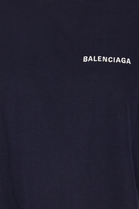 26FW 발렌시아가 페인트 스플래터 티셔츠 A009CWTUVJ7 8065 NAVY - BALENCIAGA