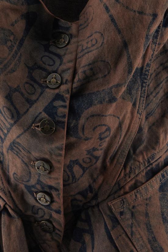 26FW 비비안웨스트우드 의류 1905000DW01P9 K408 RUST BIZARRE PRINT - VIVIENNE WESTWOOD