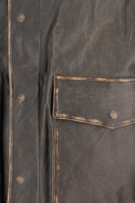 26FW 던스트 가죽 자켓 UDJU6C102G3 BRUSHED BLACK - DUNST