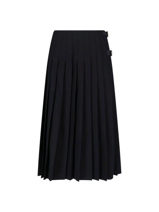 26FW 버버리 미디 스커트 8135171 A1189 BLACK