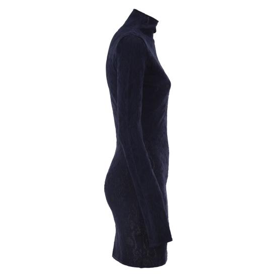 26FW 돈답 미디 원피스 DA620M01068D002DD BLUE - DONDUP