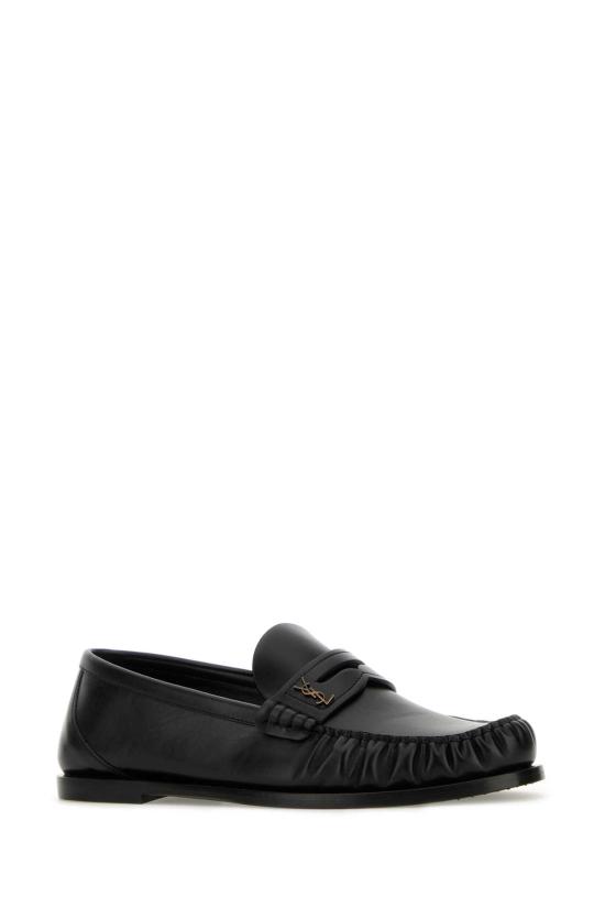 26FW 생로랑 모노그램 레더로퍼 820648 AAELH 1000 BLACK DOM - SAINT LAURENT