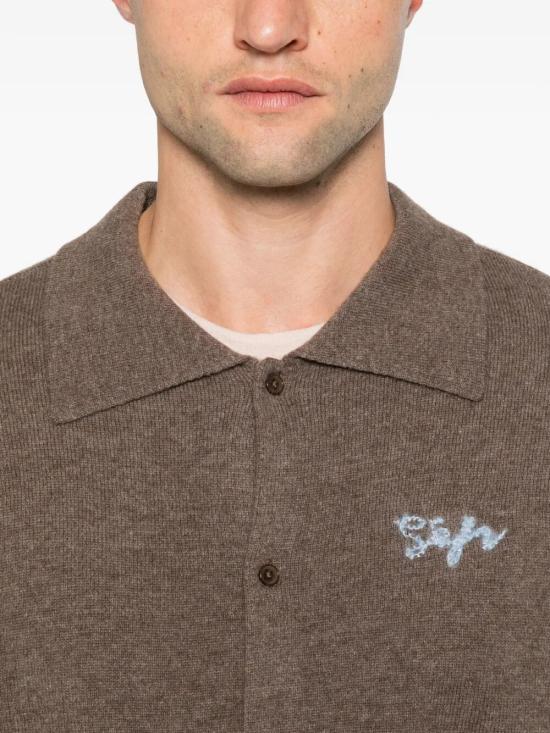 26FW 세퍼 셔츠 KNITTEDDAR DARK BROWN - SEFR