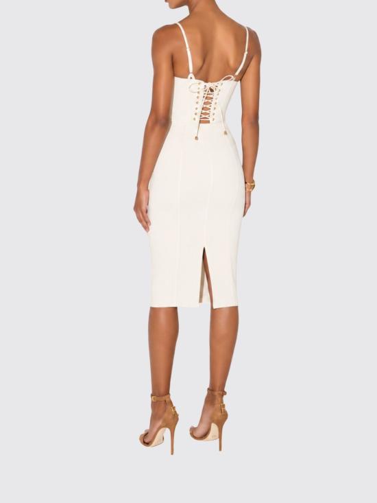 26FW 엘리자베타프랜치 롱 원피스 AB96466E2 193 Butter - ELISABETTA FRANCHI