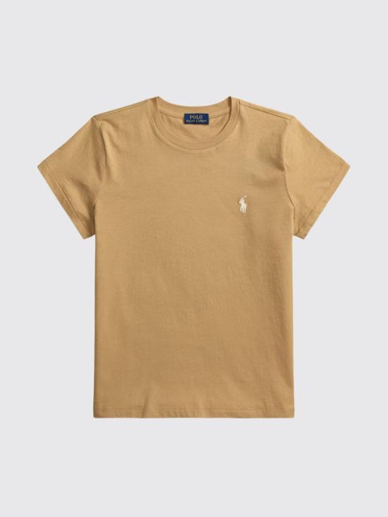 26FW 폴로 랄프로렌 클래식 핏 포니 로고 자수 티셔츠 211B14605 026 Beige - POLO RALPH LAUREN