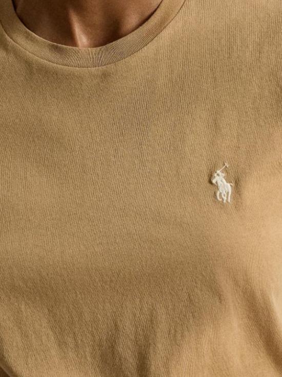 26FW 폴로 랄프로렌 클래식 핏 포니 로고 자수 티셔츠 211B14605 026 Beige - POLO RALPH LAUREN
