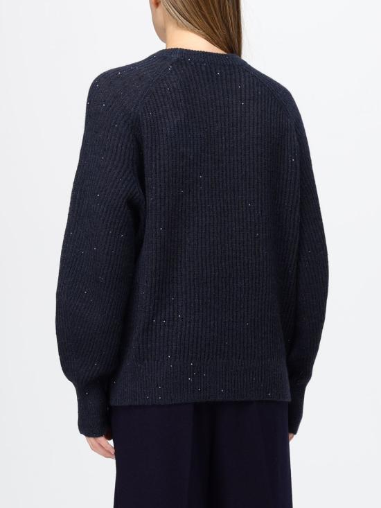26FW 브루넬로 쿠치넬리 스웨터 MPG737800 C7186 Blue - BRUNELLO CUCINELLI