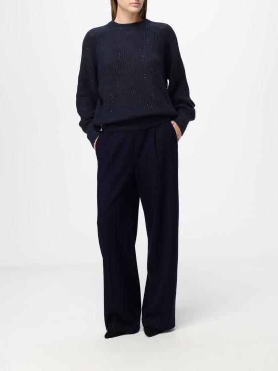 26FW 브루넬로 쿠치넬리 스웨터 MPG737800 C7186 Blue - BRUNELLO CUCINELLI