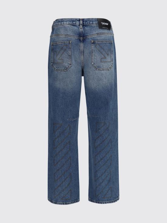 26FW 오프화이트 데님 팬츠 OMYA19DF26DEN00440 400 Blue - OFF WHITE