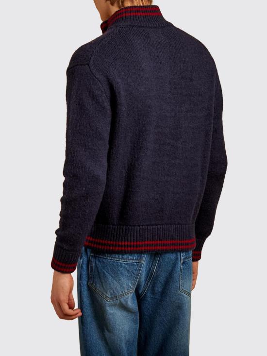 26FW 라 마티나 집업 니트 MDS308YW150 07017 Navy - LA MARTINA