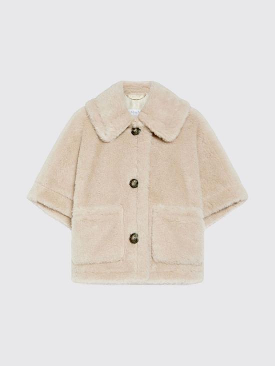 26FW 막스마라 알파카 울 테디 박시 케이프 자켓 2624736242600 002 Beige - MAX MARA