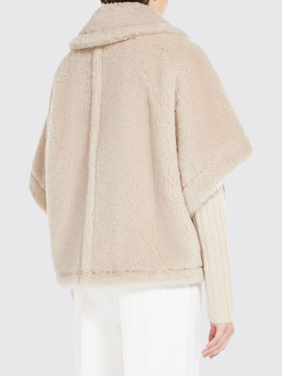 26FW 막스마라 알파카 울 테디 박시 케이프 자켓 2624736242600 002 Beige - MAX MARA