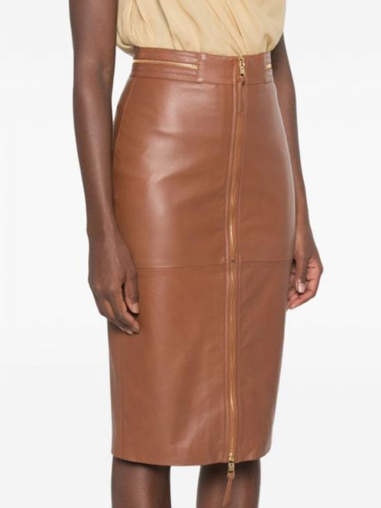 26FW 엘리자베타프랜치 스커트 GP01Z66E2 FK3 Tobacco - ELISABETTA FRANCHI