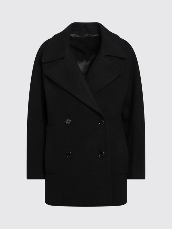 26FW 토템 코트 264WRO0341FB0733 001 Black - TOTEME