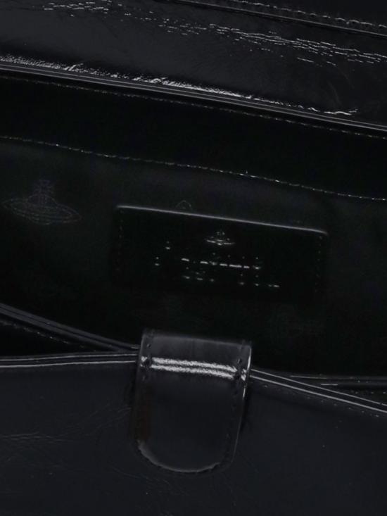 26FW 비비안웨스트우드 오르브 엠보싱 카프스킨 토트백 4602000WWL00EO N401 Black - VIVIENNE WESTWOOD