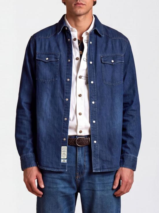 26FW 라 마티나 셔츠 MDC024DM124 D7003 Indigo