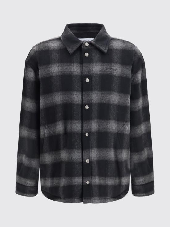 26FW 오프화이트 자켓 OMER09TF26FAB00100 001 Black - OFF WHITE