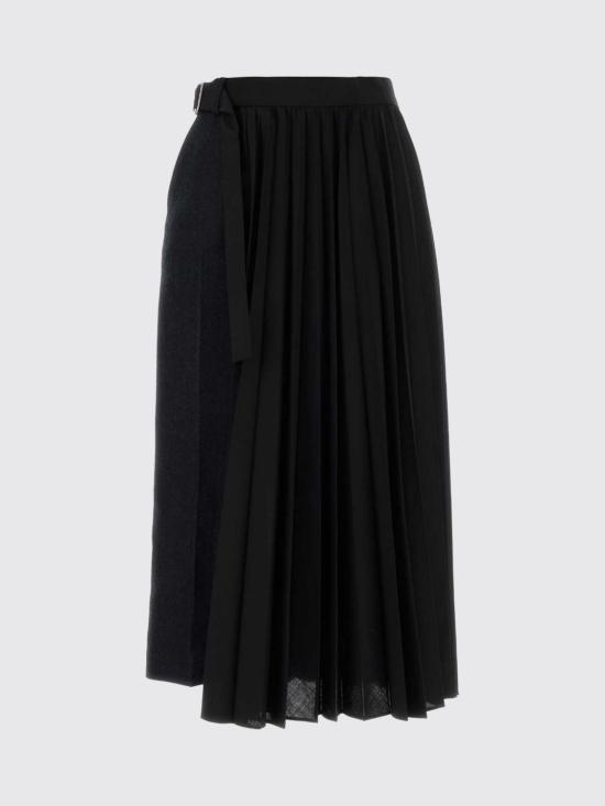 26FW 사카이 스커트 2608766 202 Black - SACAI