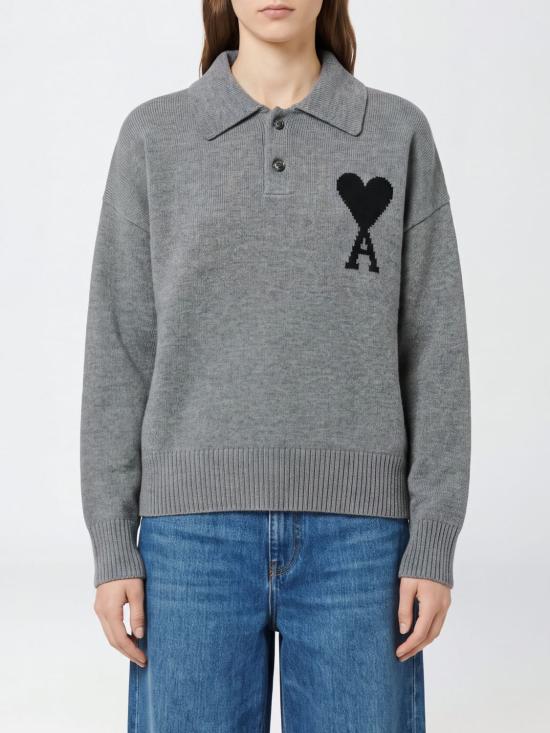 26FW 아미 폴로 티셔츠 UPL409D018 A273 Grey