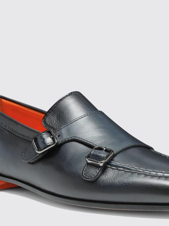 26FW 산토니 로퍼 MCNC18003SA4BSLF U60 Blue - SANTONI