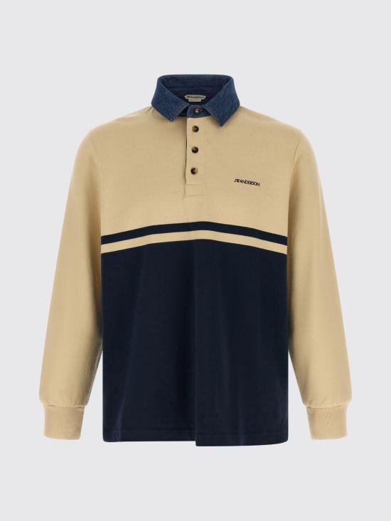 26FW JW앤더슨 폴로 티셔츠 JO0298PG1938 027 Navy - JW ANDERSON