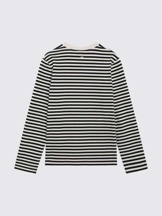 26FW 아미 마리니에 코튼 롱슬리브 티셔츠 UTS414DJE0241 044 Black - AMI