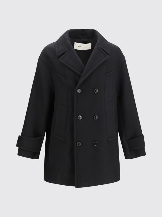 26FW 아미 코트 HCO480WV0078 001 Black - AMI