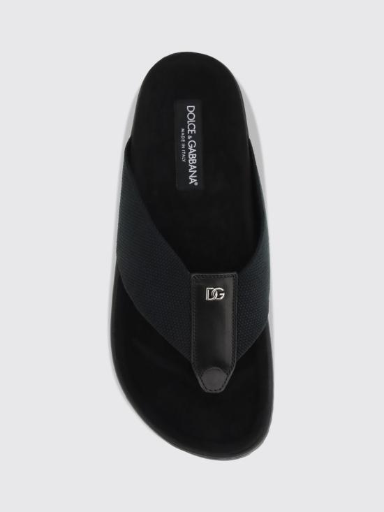 26FW 돌체앤가바나 뮬/슬리퍼 A80628A0763 80999 Black - DOLCE & GABBANA