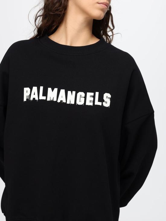 26FW 팜앤젤스 스웨터 PAMBA04W26FL05 1003 Black - PALM ANGELS