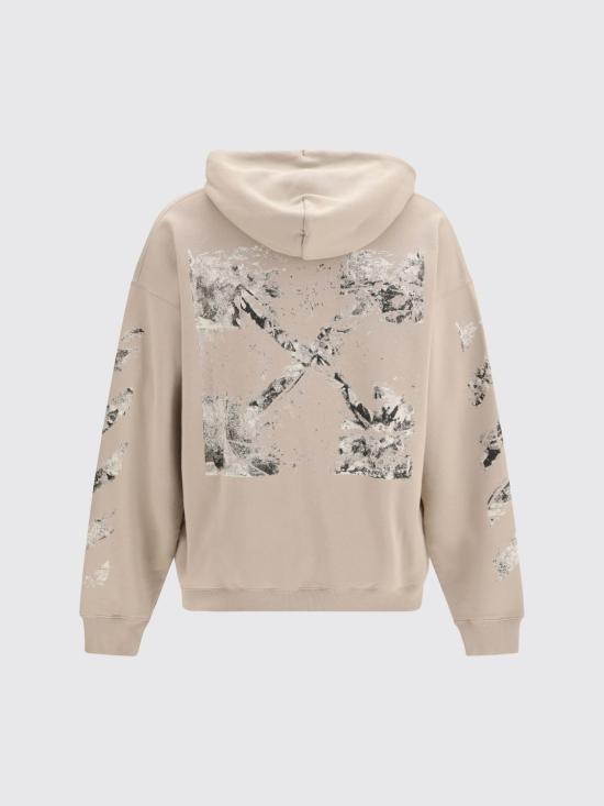 26FW 오프화이트 후드 티셔츠 OMBB085F26FLE00400 031 Multicolor - OFF WHITE