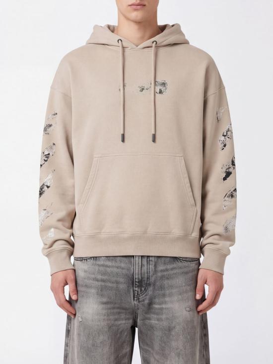 26FW 오프화이트 후드 티셔츠 OMBB085F26FLE00400 031 Multicolor