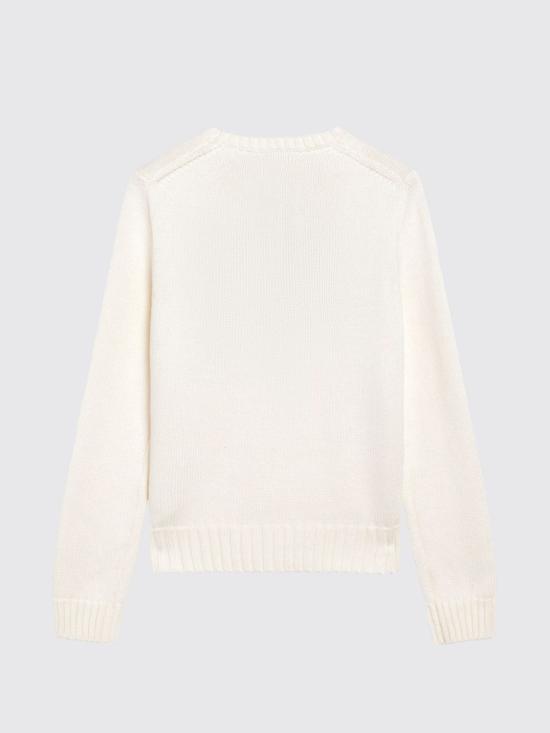 26FW 폴로 랄프로렌 아이코닉 플래그 스웨터 211896939 002 White - POLO RALPH LAUREN