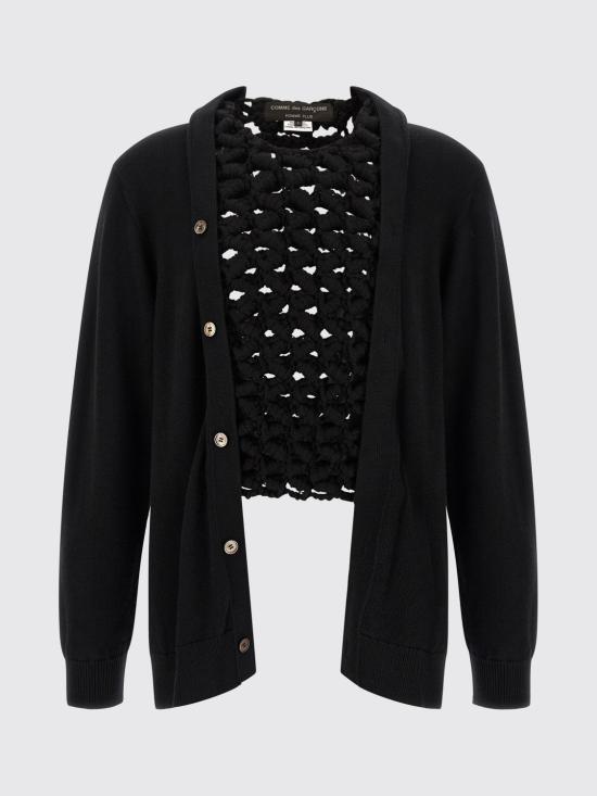 26FW 꼼데가르송 스웨터 PRN010051 1 Black - COMME DES GARCONS