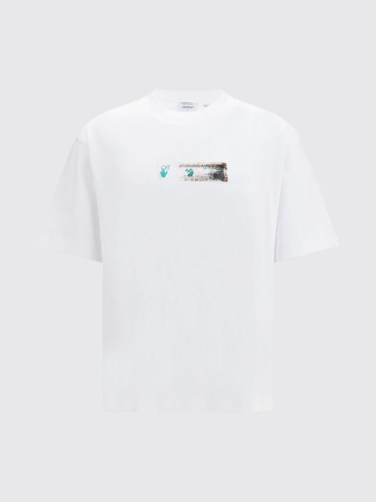 26FW 오프화이트 반팔 티셔츠 OMAA120F26JER01210 100 White - OFF WHITE